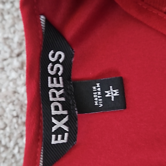 Express Size Medium Red Dress - Picture 4 of 4
